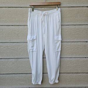 William B white tencel cargo joggers medium